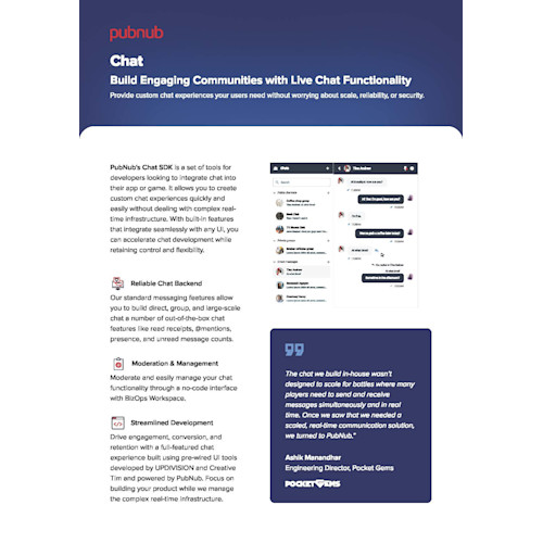 PubNub for Chat