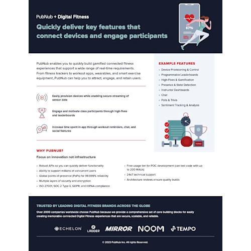 PubNub for Digital Fitness