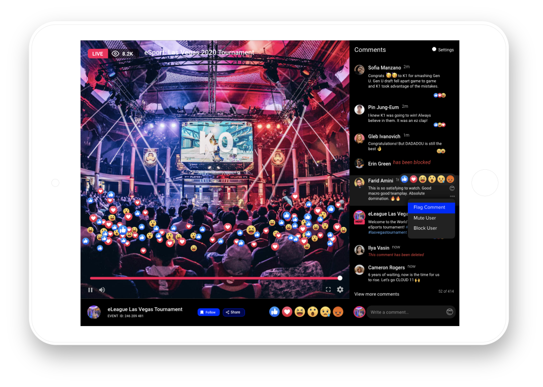 Developer path box - Virtual Events - Image a Live video image is showing the Virtual developer path