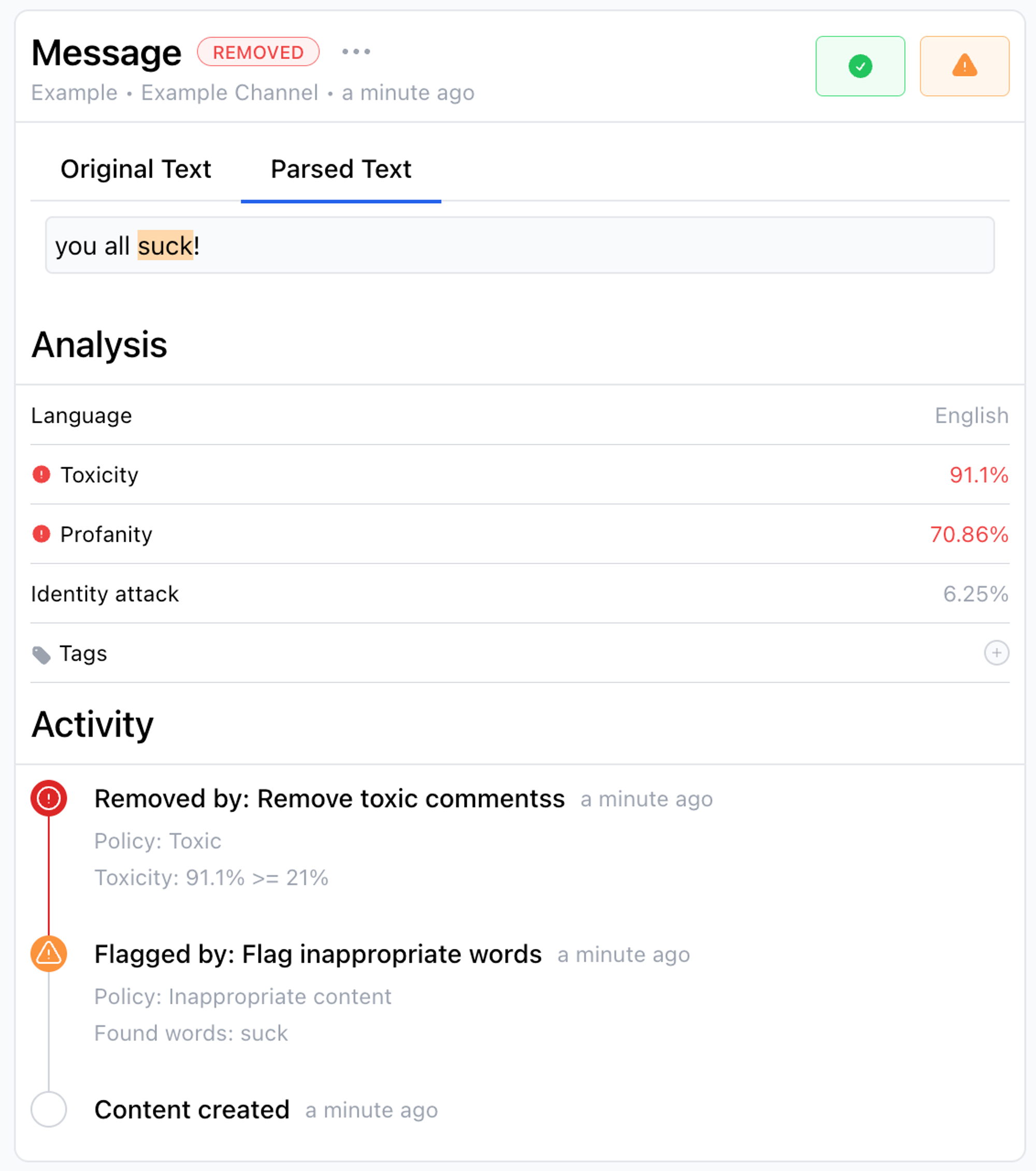 Lasso Moderation Screenshot